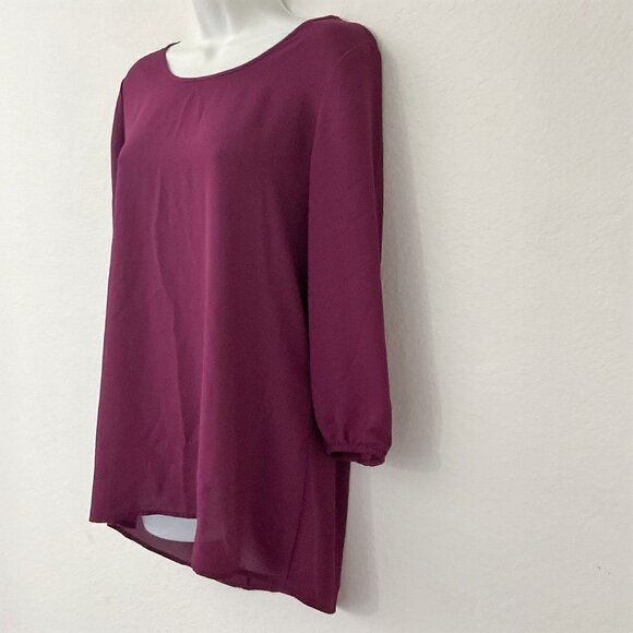 MAURICES BURGUNDY TOP NEW - Picture 5 of 9